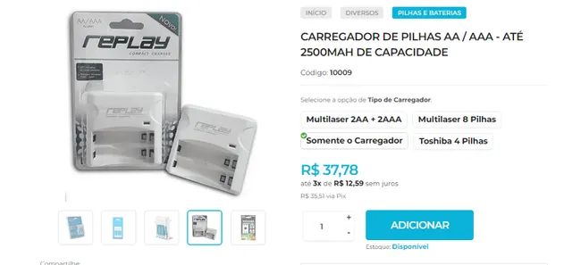 Carregador de Pilhas Diversos Modelos em até 8x no Cartão - Foto 4