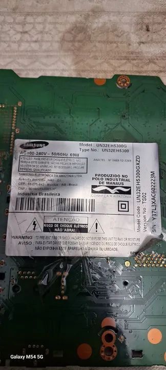 Placa principal tv samsung  UN32EH5300GXZD