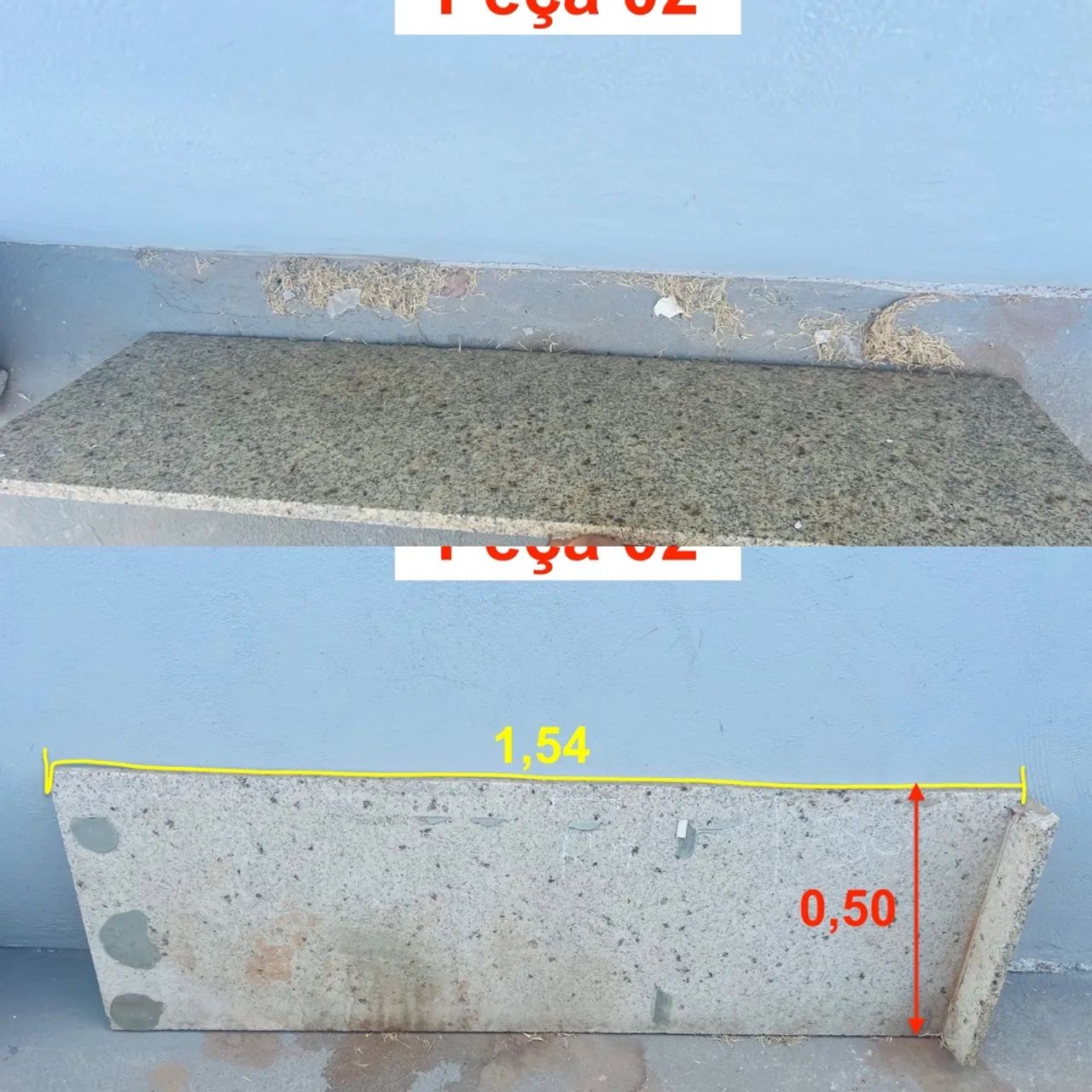 Pia com cuba dupla em inox com bancada em L - toda de marmore - Foto 3