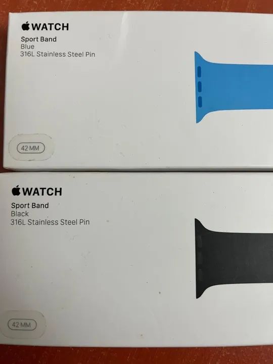 Pulseiras para Apple Watch 42mm -  Original - Preta e Azul - Foto 2