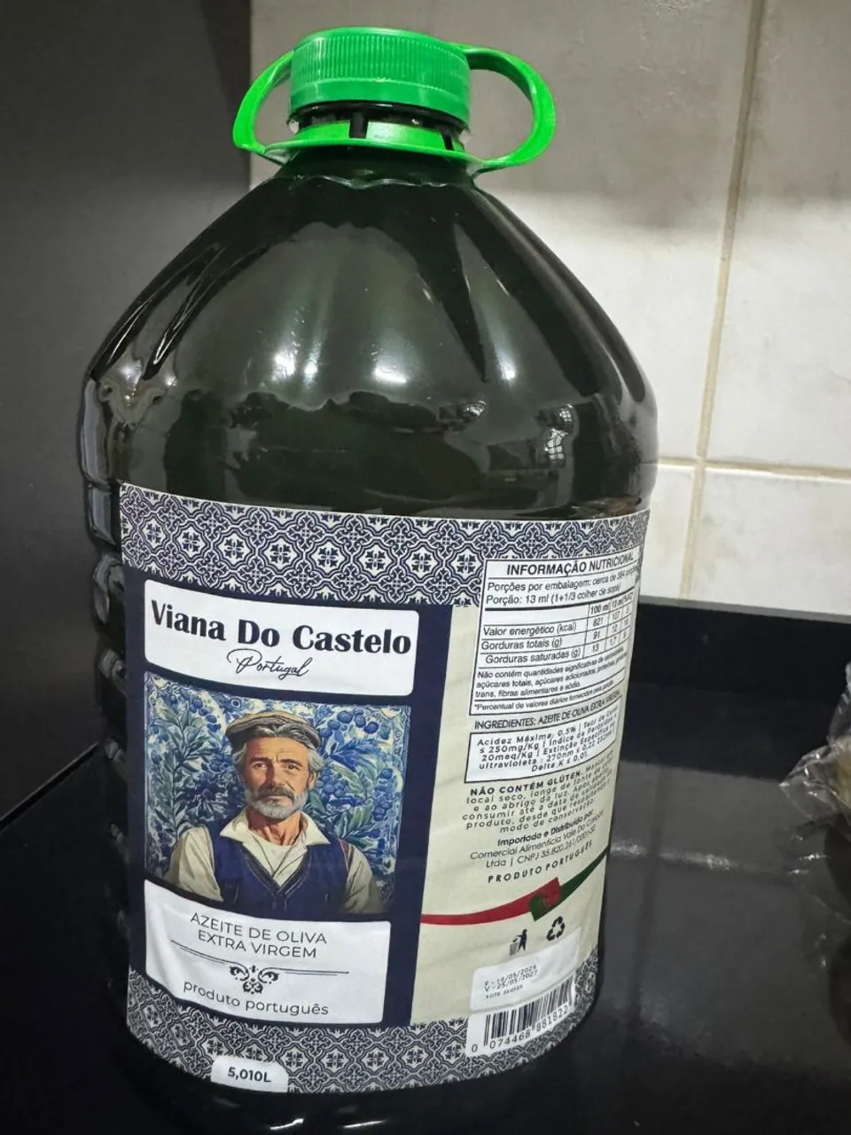 Azeite Extra Virgem Viana do Castelo 5,01L - Portugal