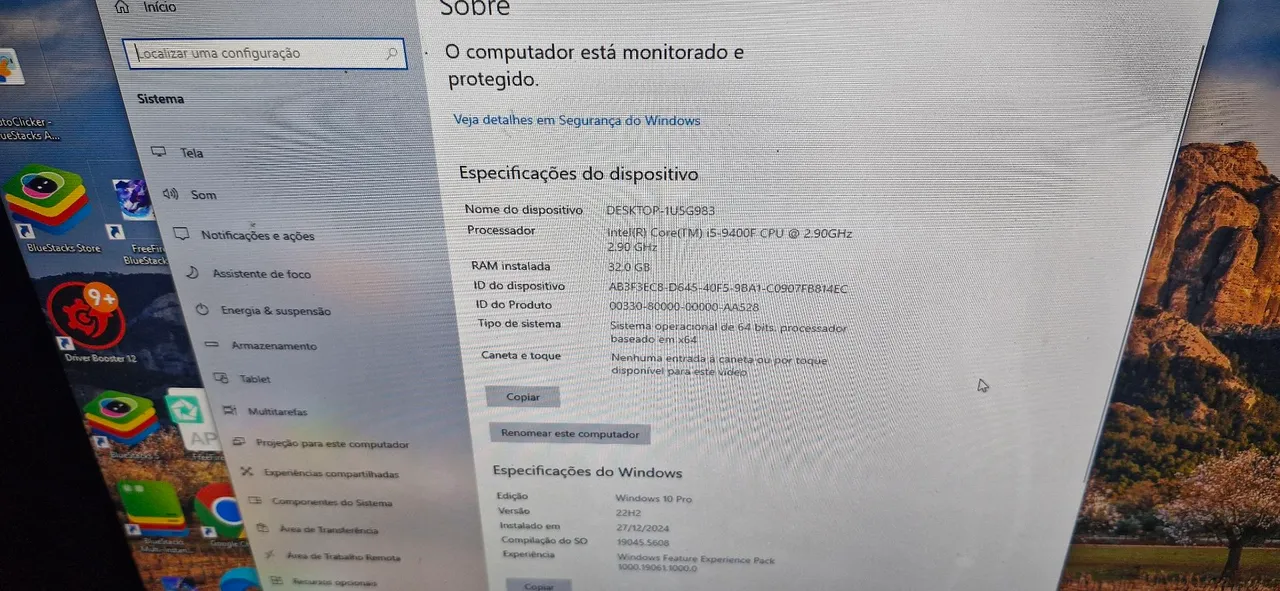 Desktop Intel i5-9400F 32GB RAM