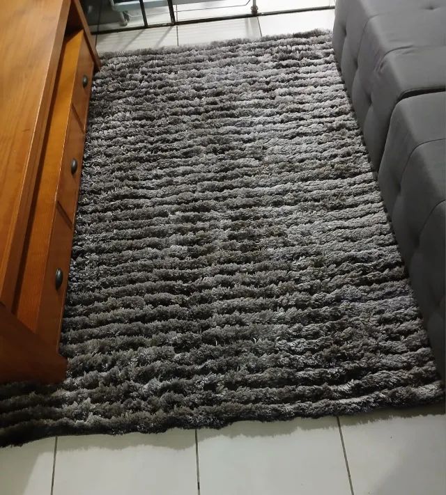 Tapete Cinza felpudo 1.50 X 1,00 mts