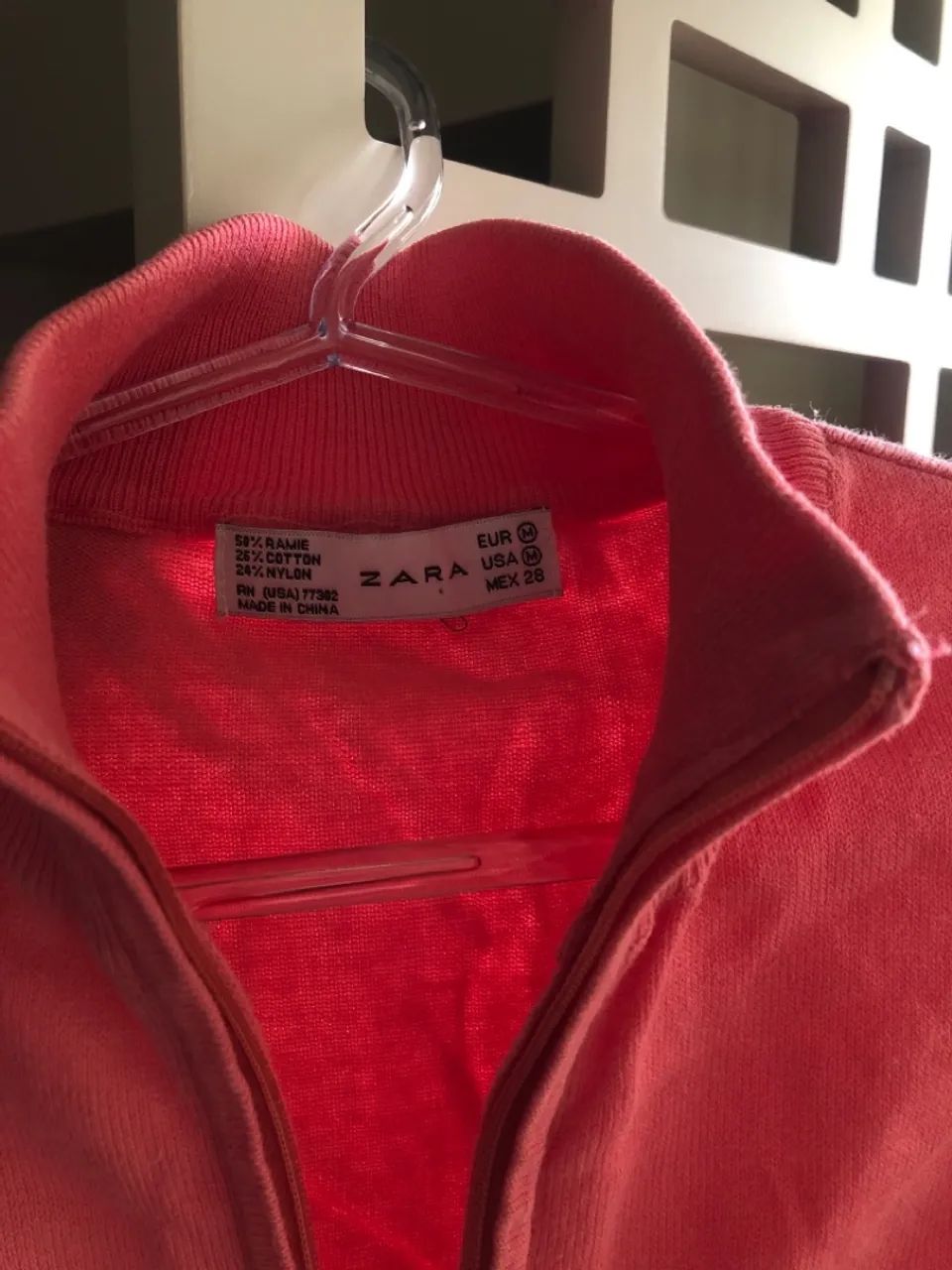Casaco Zara Rosa com Zíper - Foto 2