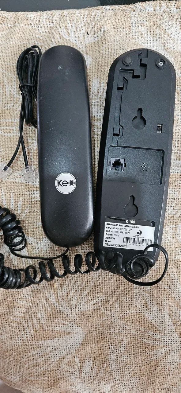 Telefone Fixo Preto KEO - Foto 3