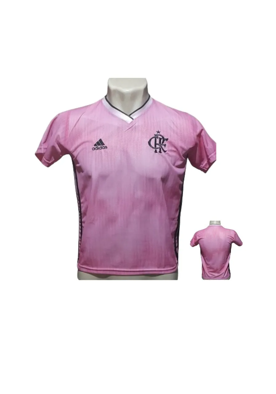 Camisa Futebol Flamengo Rosa Adidas baby luuk GG