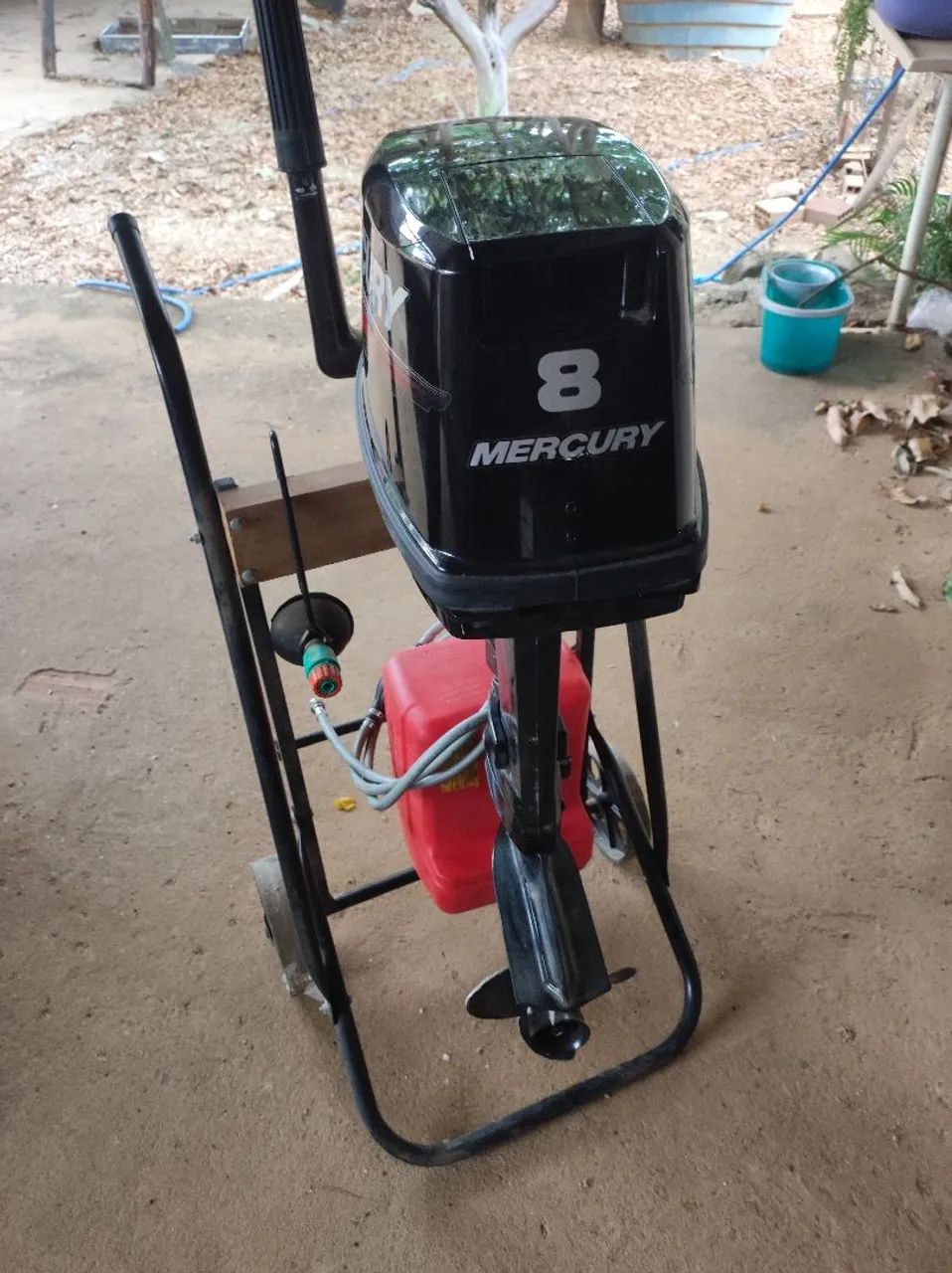 Canoa documentada-carretinha com placa e documentação-2 motores  - Foto 7