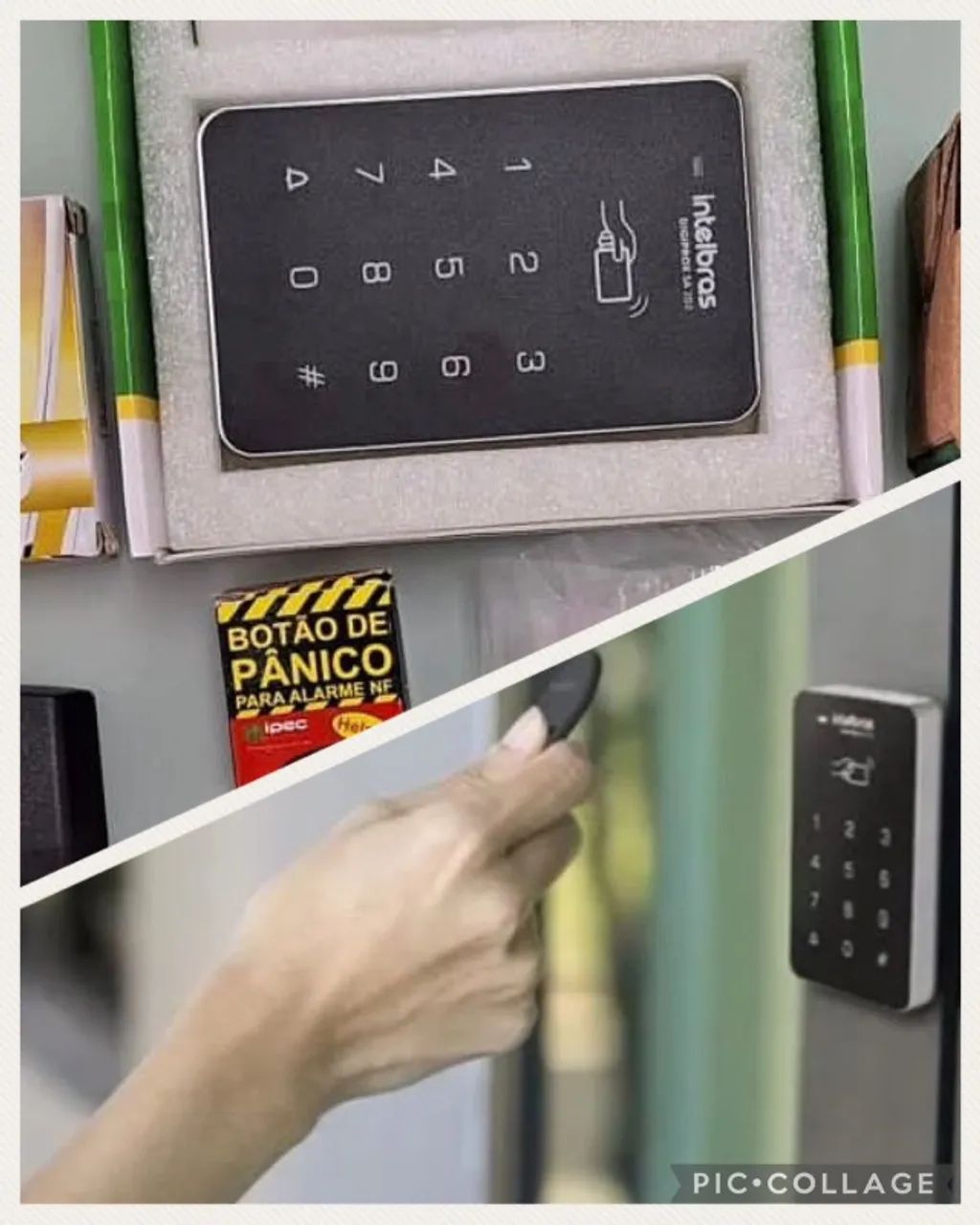 Kit Controle Acesso Intelbras Fechadura Automatiza Eletroímã