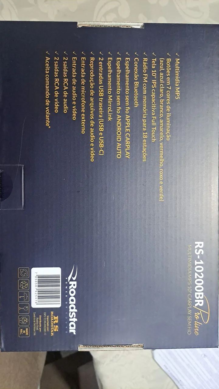 Multimídia MP5 10 Polegadas RS10200BR Carplay  - Foto 3