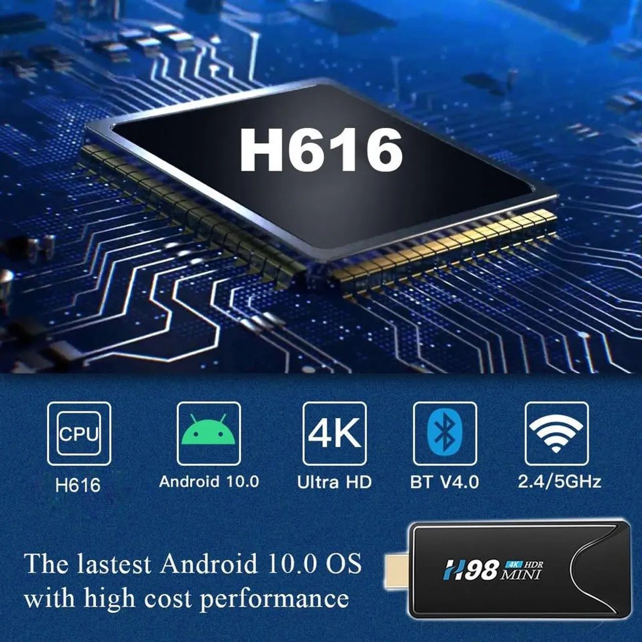 TV Stick h98/Android /2.4G-5G Wifi - Foto 5