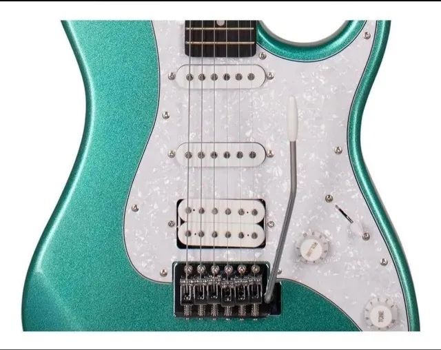Guitarra Tagima com afinador, capa, alça de ombro e suporte de chão. - Foto 4