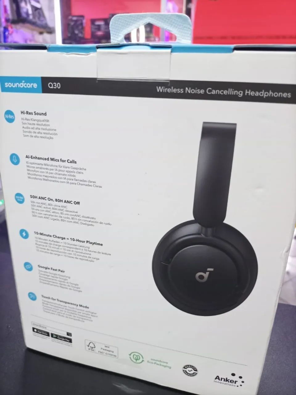 Fones de ouvido Bluetooth Soundcore by Anker Q30 - Foto 2