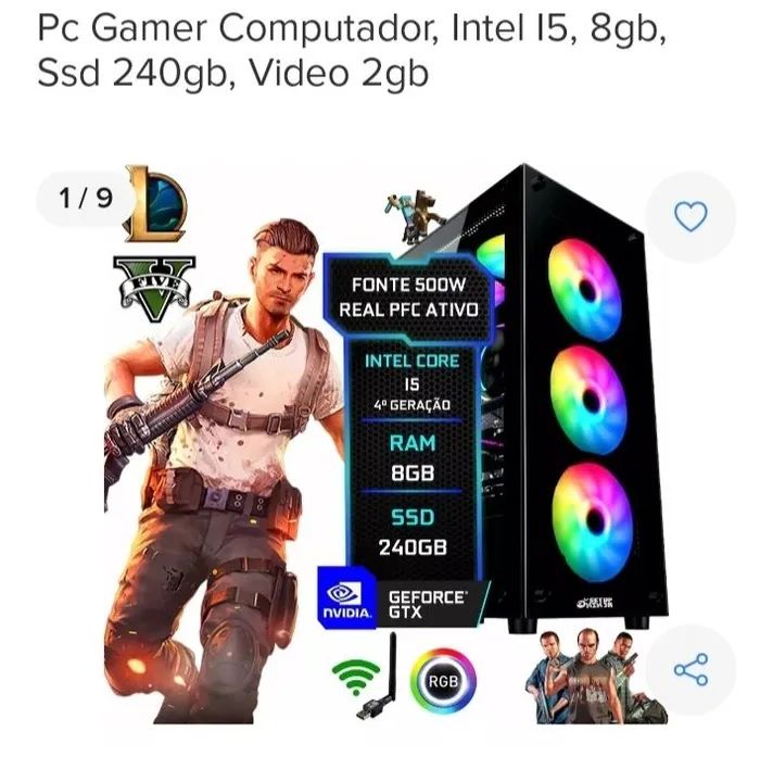 PC Gamer mais kit gamer  - Foto 3