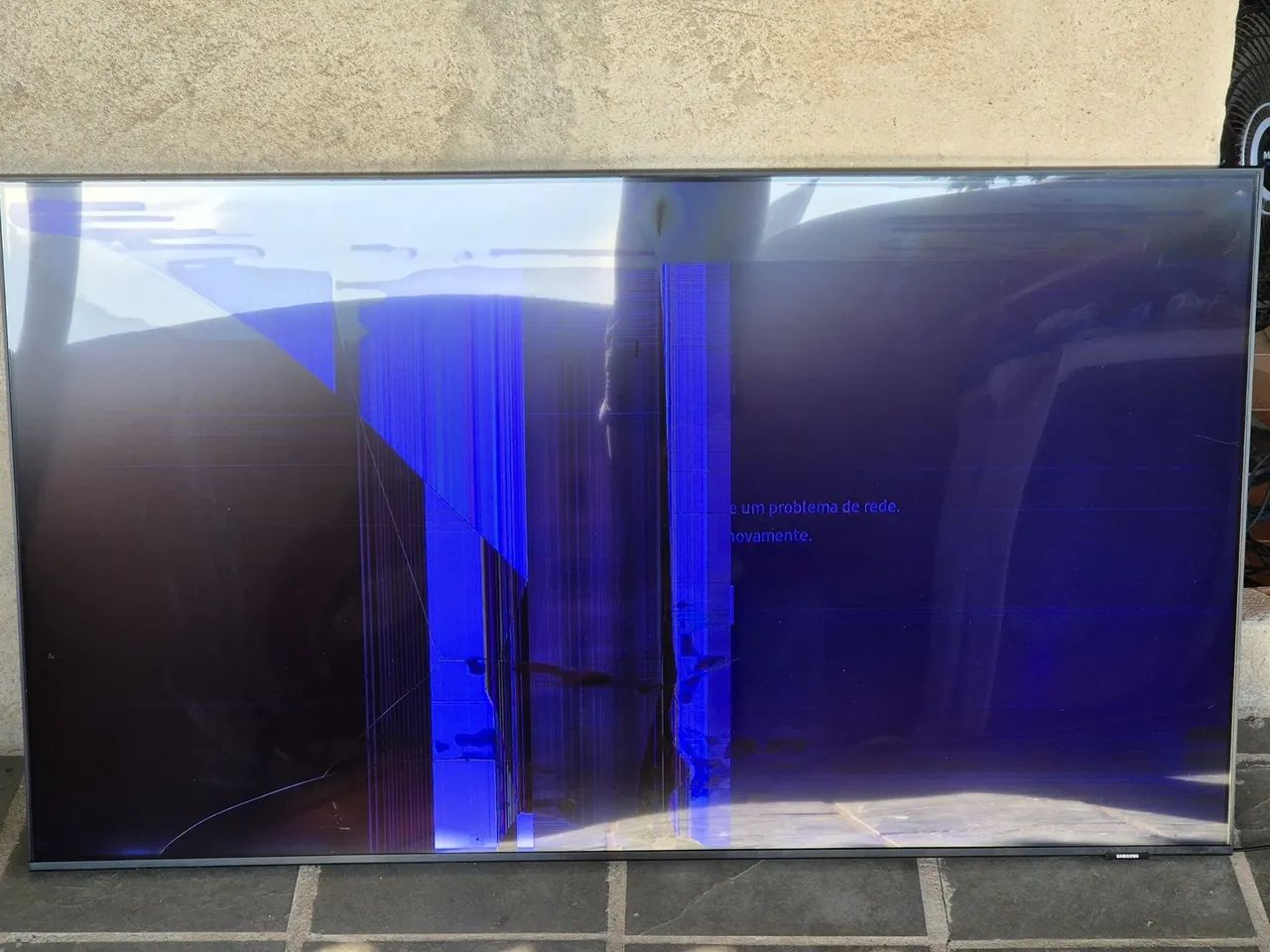 TV Samsung 55 polegadas com tela quebrada - Foto 2
