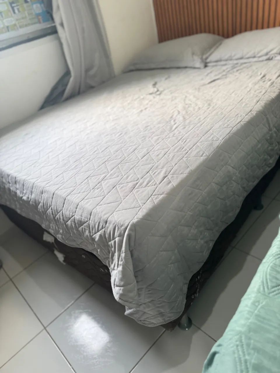 Cama Box Casal com Colchão Super Pocket Classic Gold - Foto 3