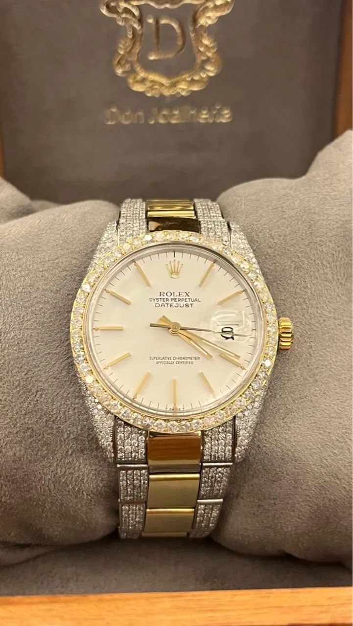 LIQUIDANDO !! ROLEX OURO 18k E DIAMANTES - Foto 3