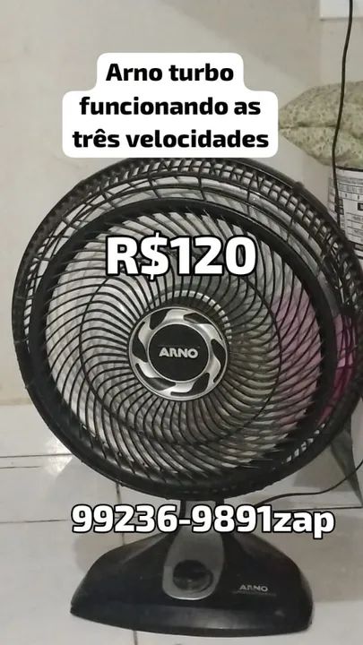 Ventilador Arno Turbo 3 velocidades *zap