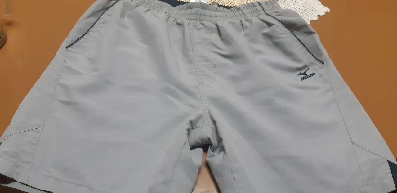 Bermuda Mizuno Cinza