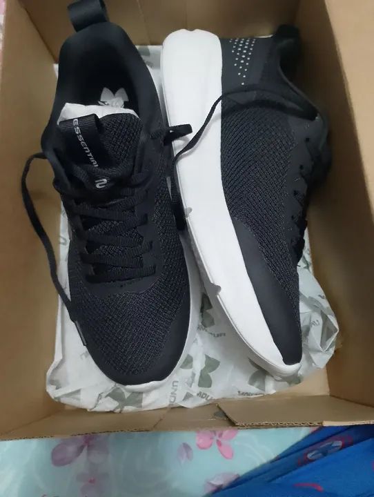 Tênis Under Armour Preto - Novo 37 Unissex - Foto 5