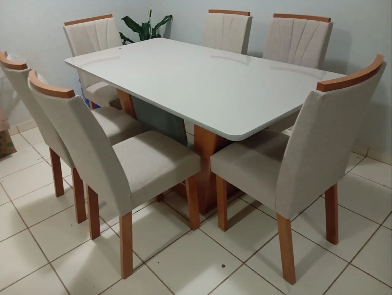Mesa de Jantar 6 Lugares 160x90 Super Confortável 