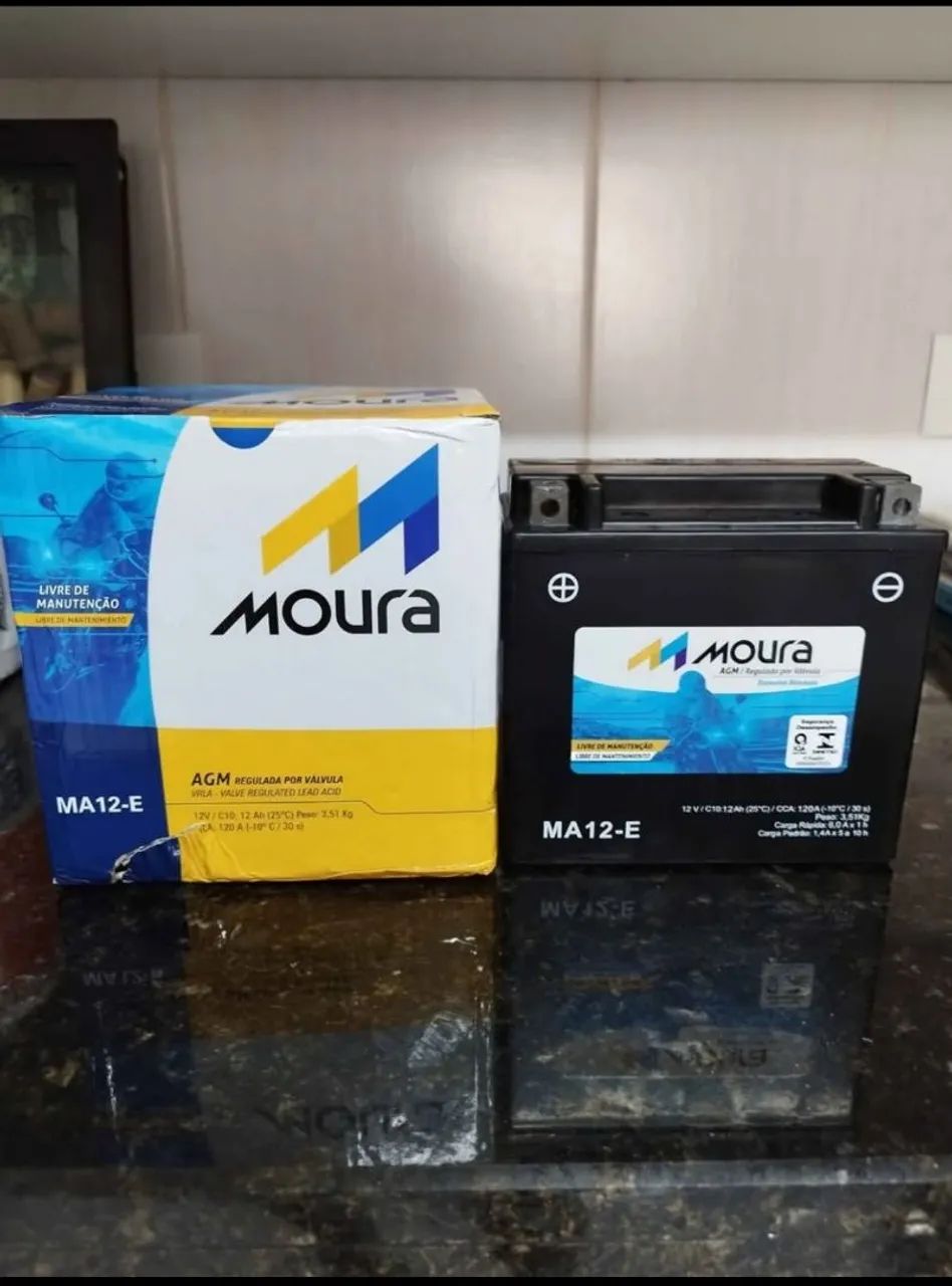 Bateria Moura MA12-E AGM 12V 12Ah - Foto 2