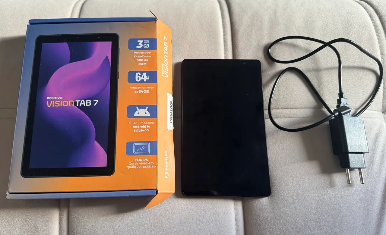 Tablet Positivo Vision TAB 7, Android 14 Go - Tela 7 IPS 