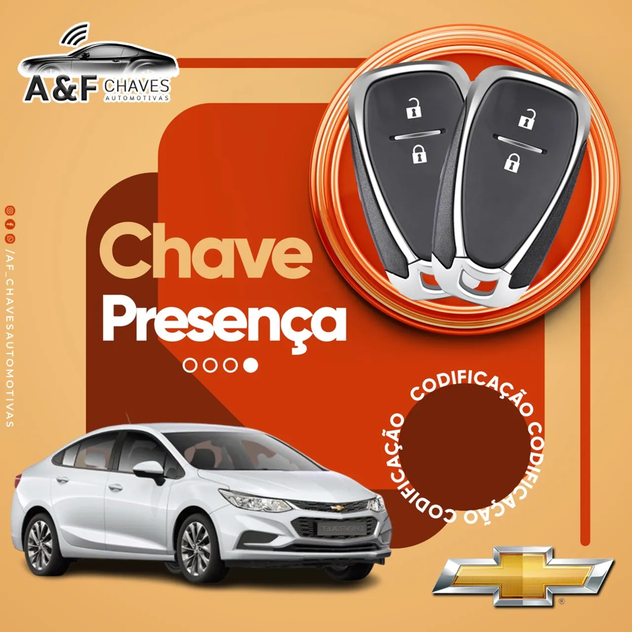 CHAVE PRESENÇA CHEVROLET