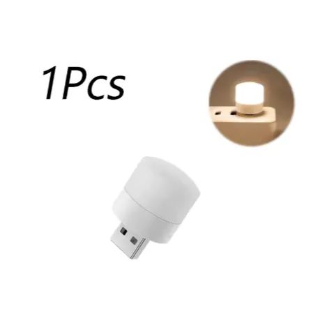 Mini Lâmpada de LED Portátil USB 1W 6500K 5V - Cor Branca - Foto 6