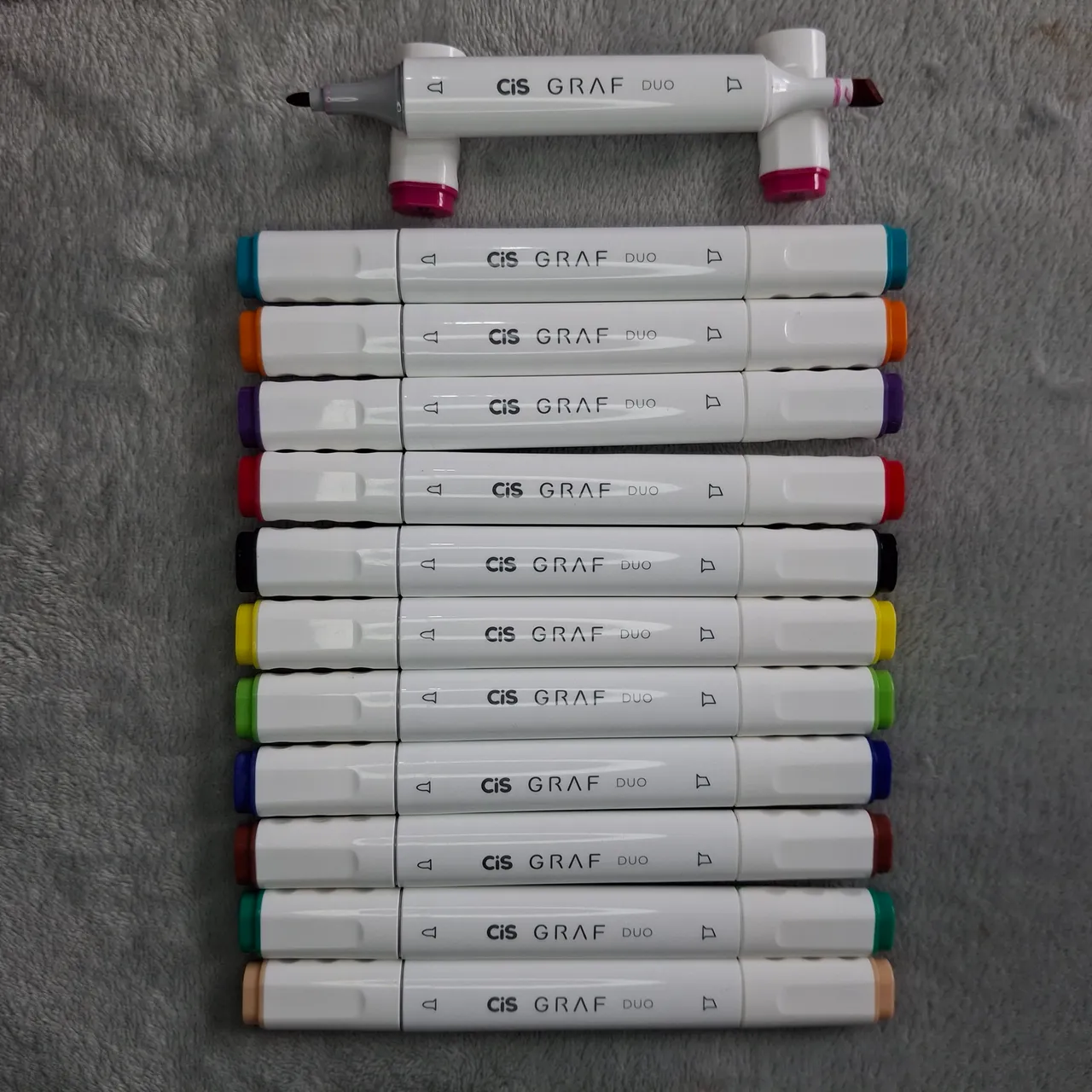 Marcadores de Ponta Dupla CIS GRAF DUO - Cores Vibrantes!