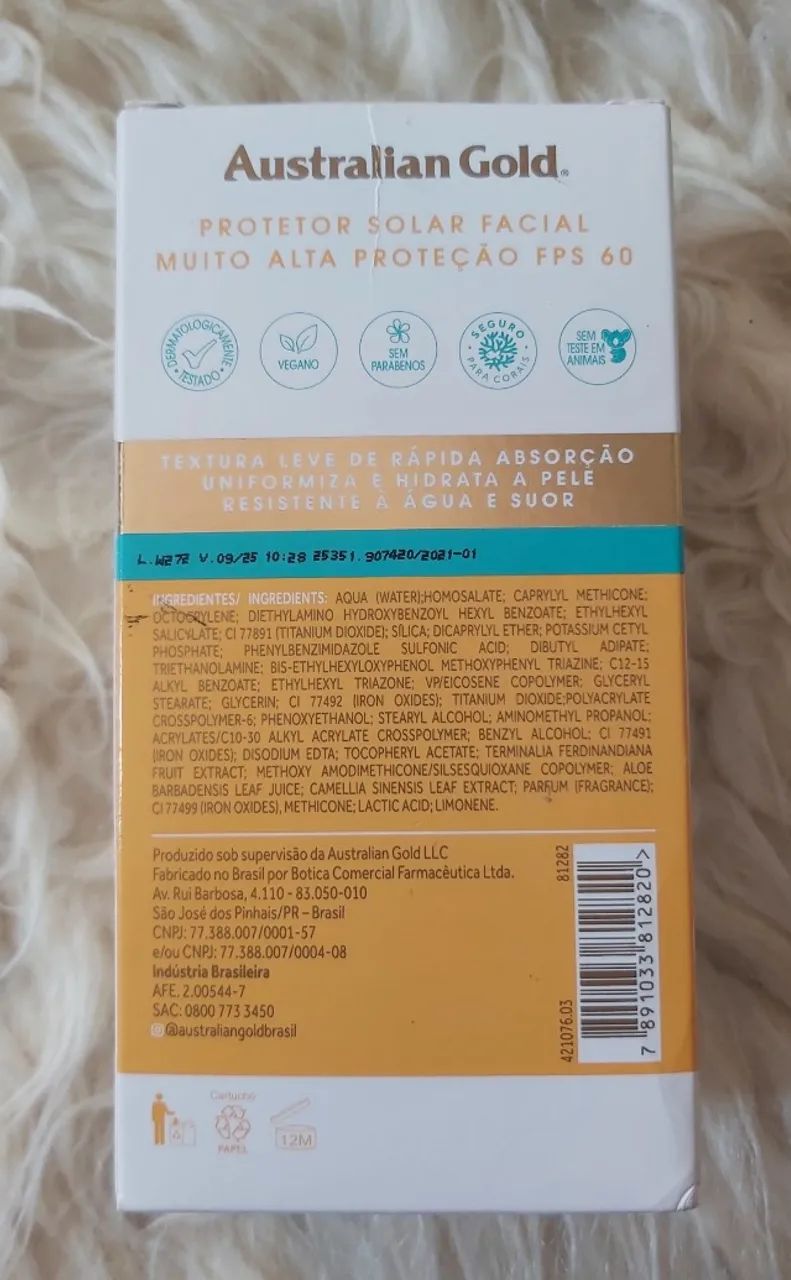 Novo protetor facial australian gold - Foto 4