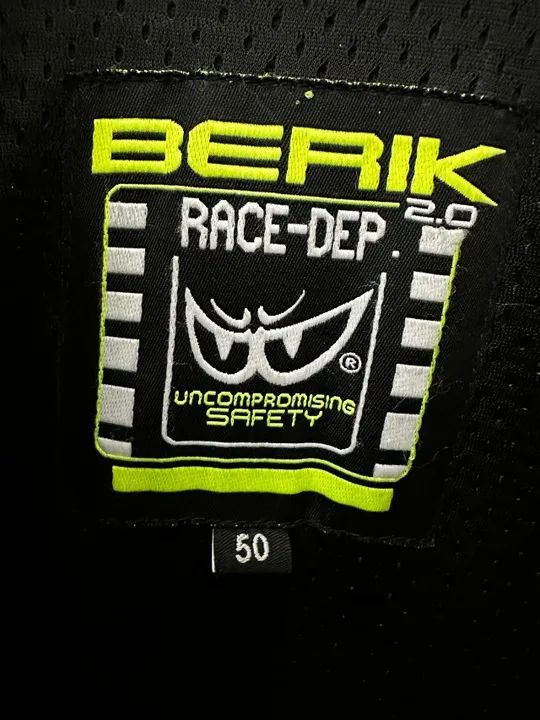 MACACÃO MOTO BERIK MONZA, 2pçs, Tam 50, Novo, Sem Uso - Foto 6