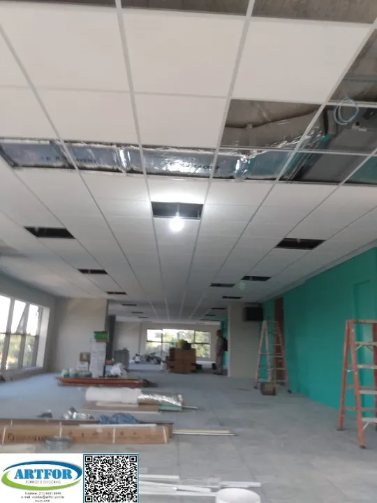 Forros Modulares, Forro Fibra Mineral, Forro Lã de Vidro, Forro Isopor Pintado Forro Gesso