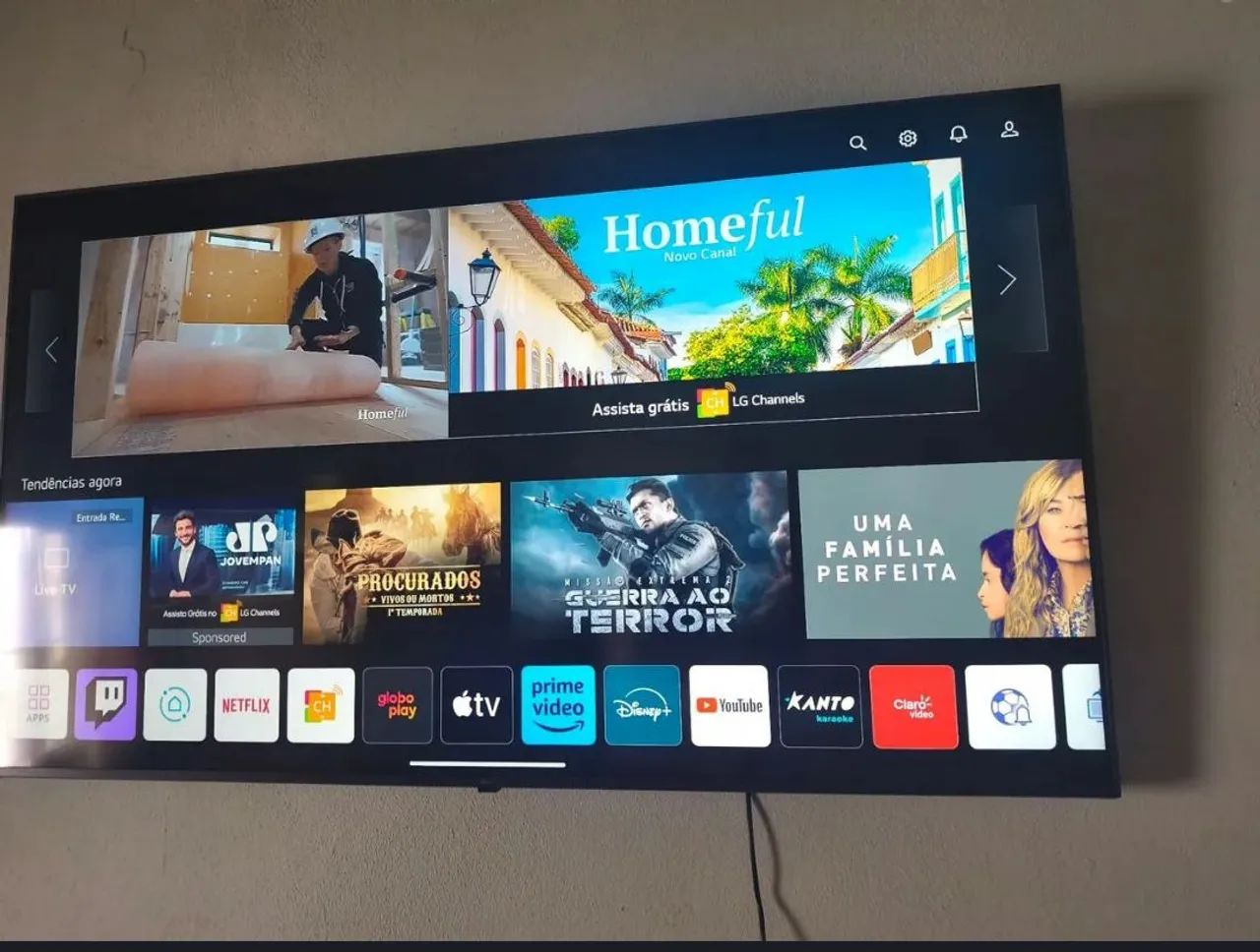 TV LG smart 4k compatibilidade Alexia 50 polegadas bluetooth wi-fi controle muito nova  - Foto 4