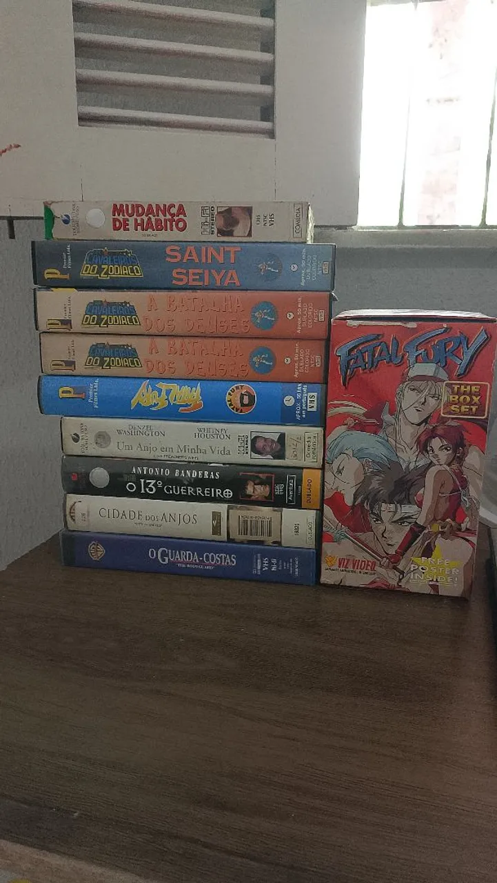 DVDs e VHS - Cavaleiros do Zodíaco, Fatal Fury, Cidade dos Anjos e mais!