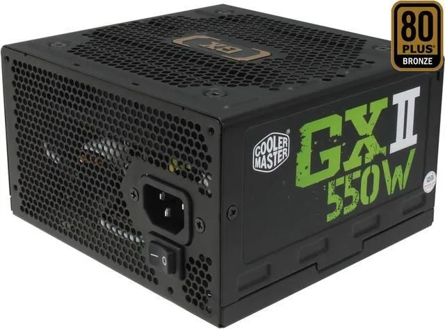 Fonte Gamer Cooler Master GXII 550W PFC Ativo 80PlusBronze