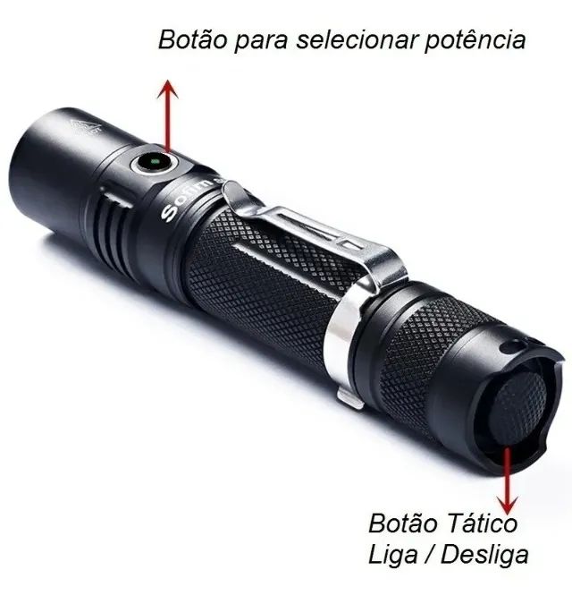 Lanterna Tática Militar Sofirn SP31 - 1200 Lúmens Profissional Bateria Recarregável - Foto 4