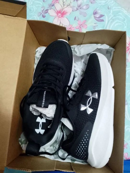 Tênis Under Armour Preto - Novo 37 Unissex - Foto 4