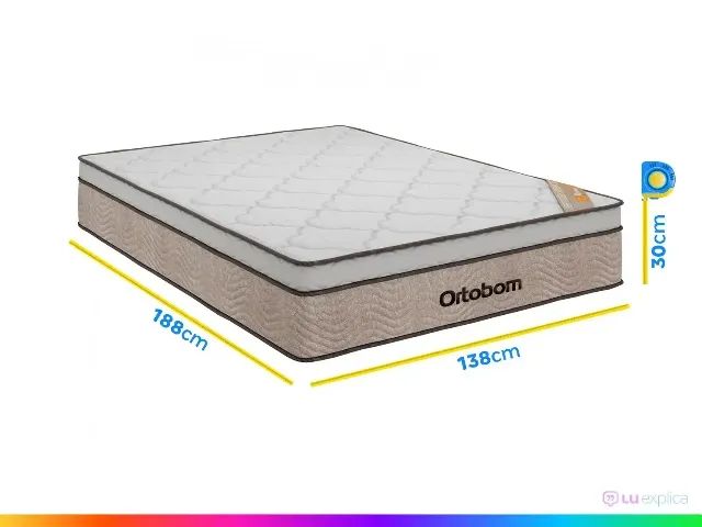 Colchão Casal Ortobom de Molas Ensacadas 30x138x188cm (produto novo/lacrado/com garantia) - Foto 2