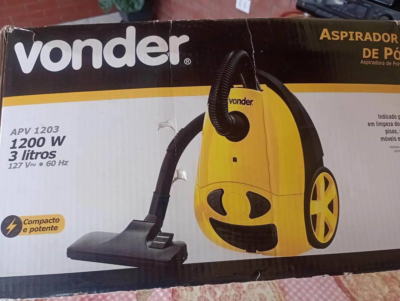 Aspirador de Pó Vonder APV 1203 1200W 3 Litros