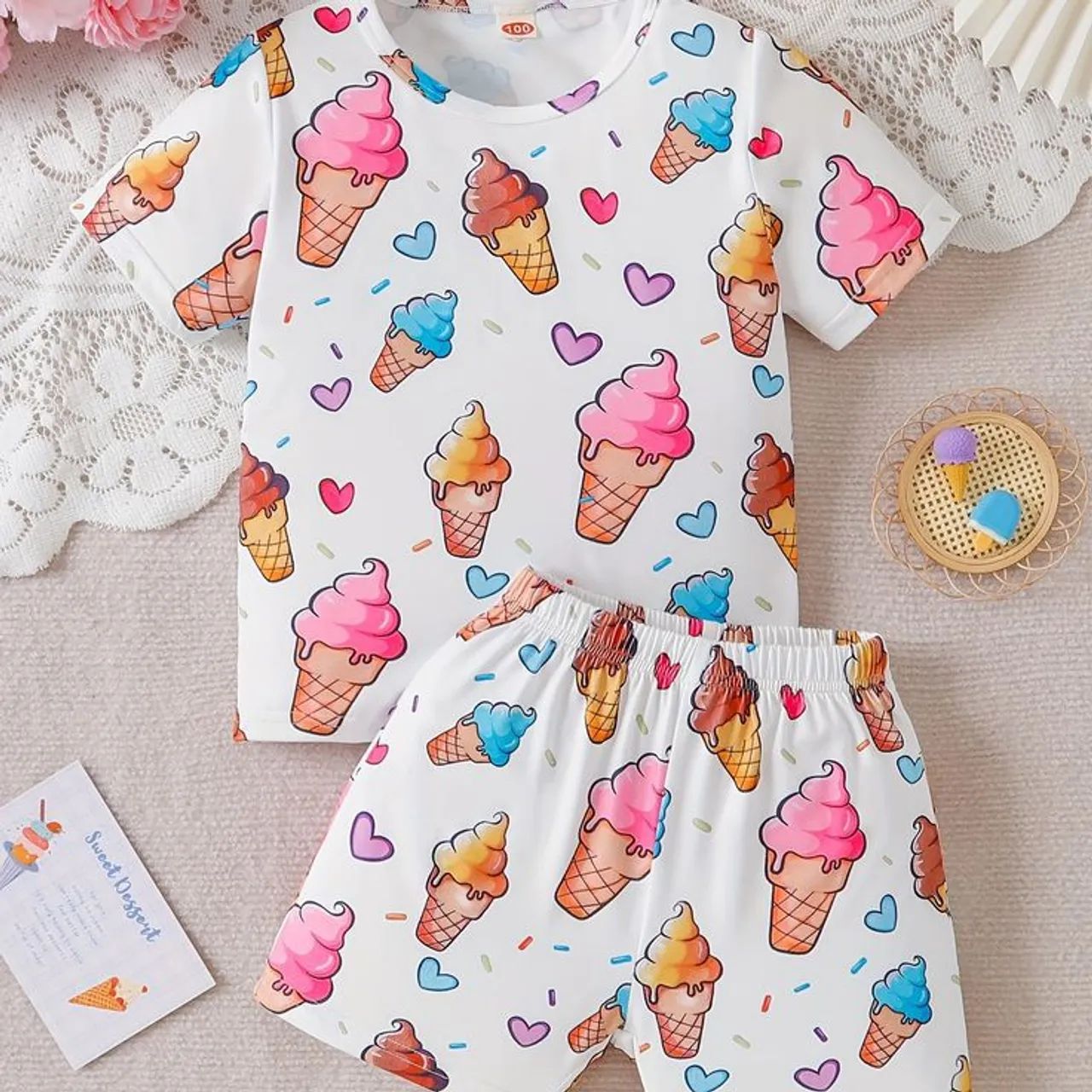Lindos Pijamas Infantis Meninas - Foto 4