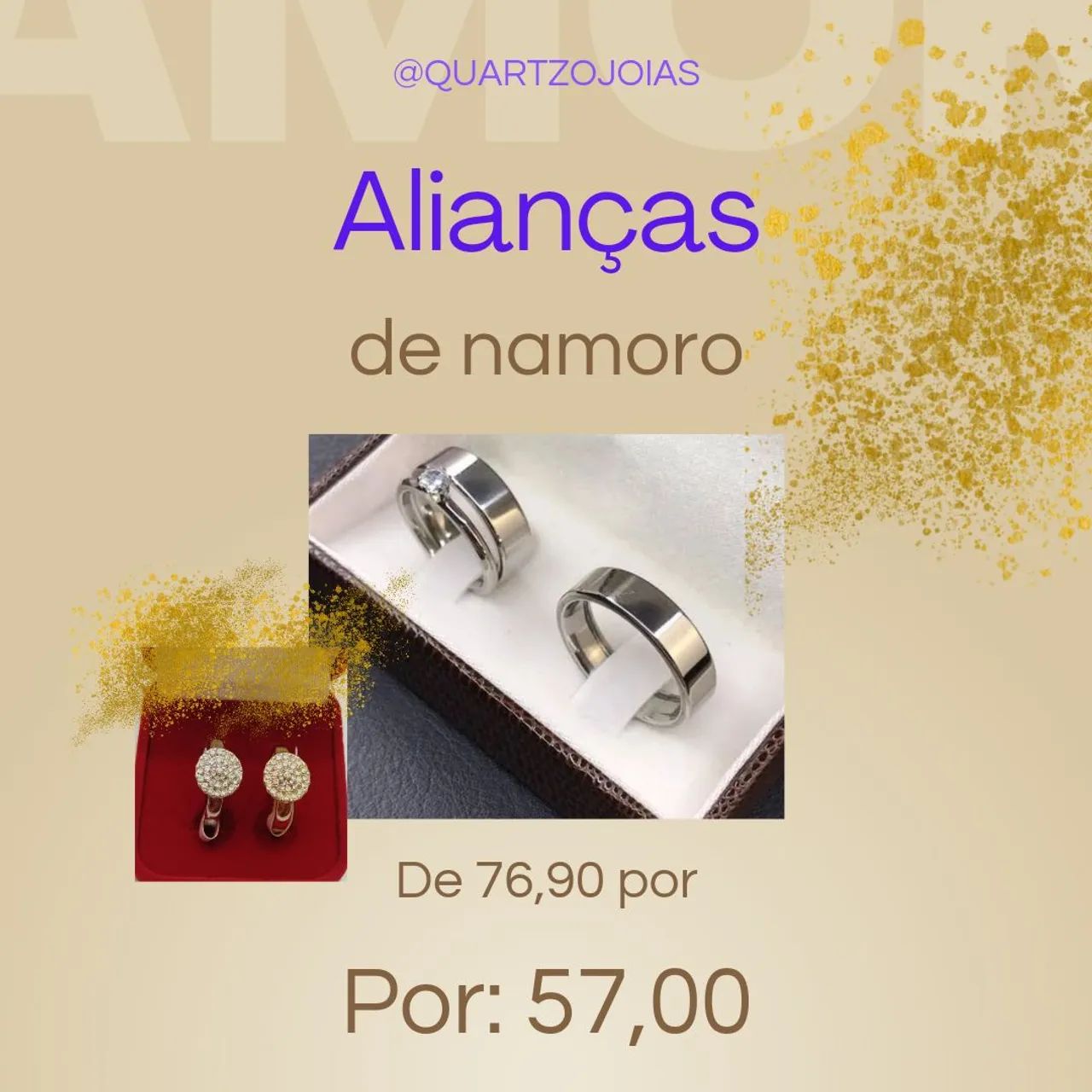 Par de Aliança de namoro noivado e casamento - Foto 2