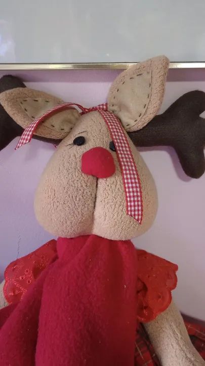 Boneca de Pelúcia Rena - Natalina - Foto 5