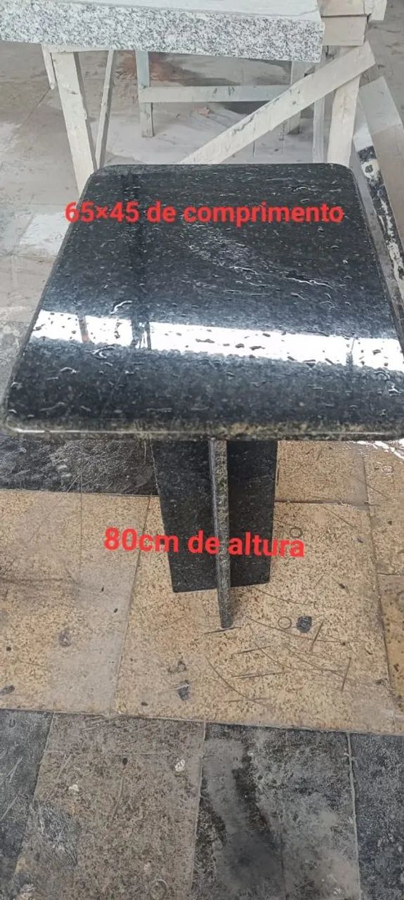 Pia de cozinha em granito preto com cuba em aço inox - Foto 3