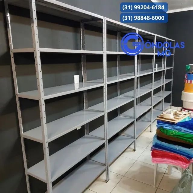 Estante de aço - com 6 bandejas 