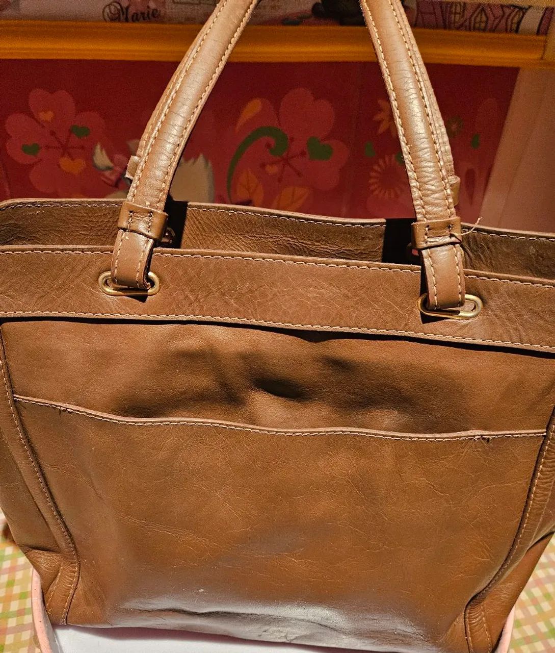 Bolsa de Ombro Mr. Cat Marrom - Foto 5