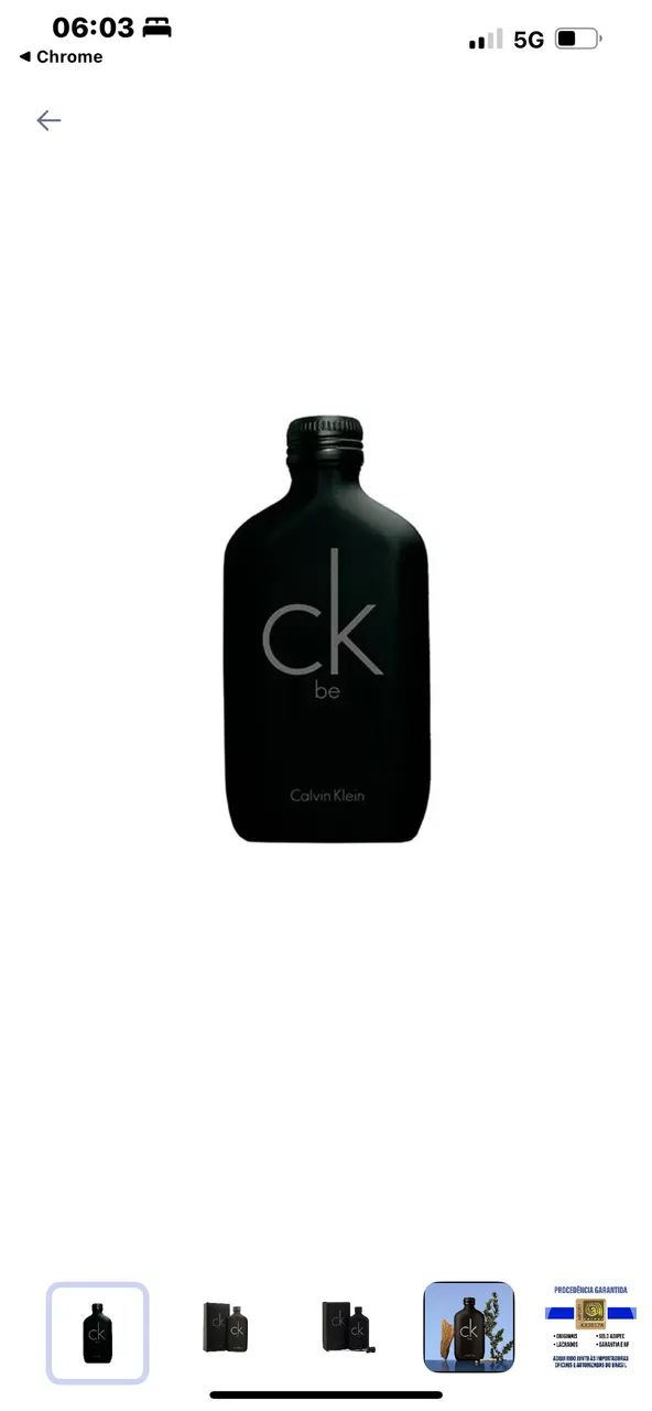 Perfume ck be original 