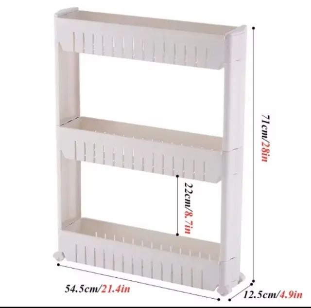 Multi-Functional Shelf Cabinet with Casters64750747739649122