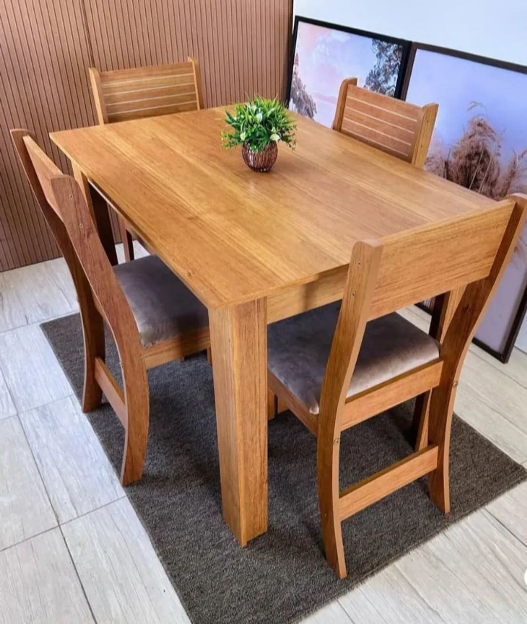 Mesa de jantar Palace completo com 4 cadeiras nova  - Foto 4