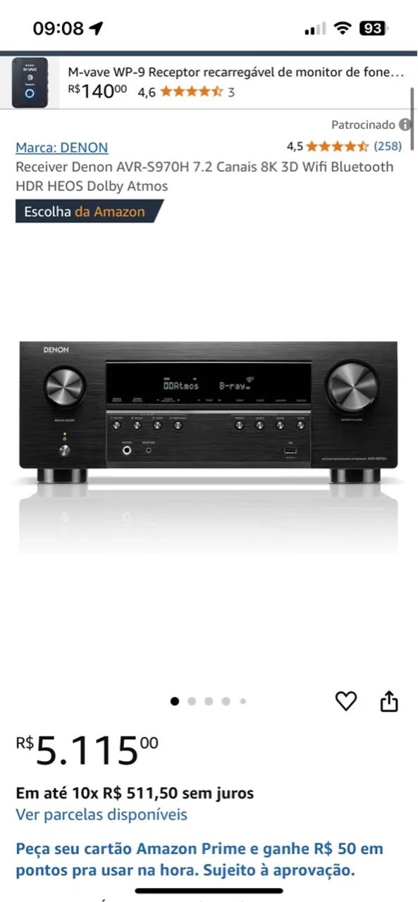 Receiver denon avr-s930h - Foto 4