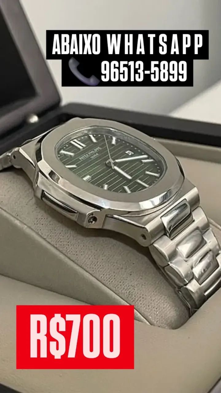 Relógio PATEK PHILIPPE AUTOMÁTICO MOSTRADOR VERDE  - Foto 2